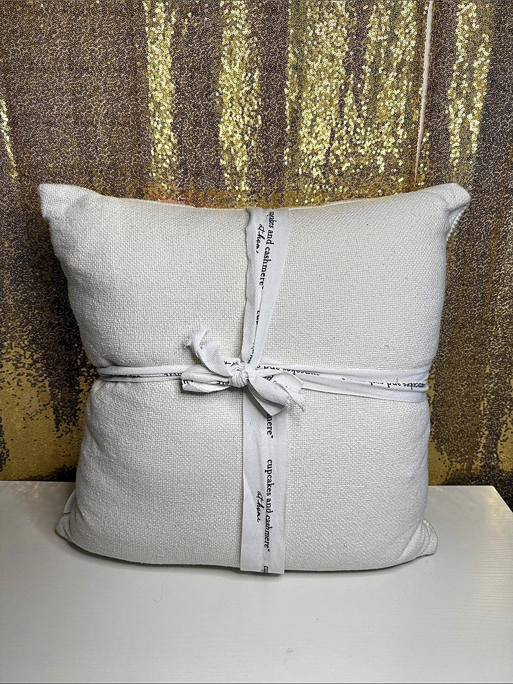 cupcakes and cashmere Tufted Ghost Halloween Decorative Pillow White & Purple - Picture 2 of 5